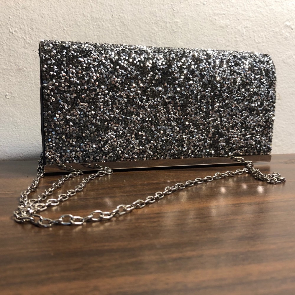 Women's La Regale sparkly evening clutch purse
